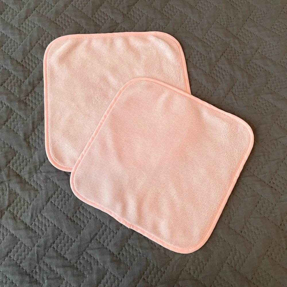 Pink washcloths